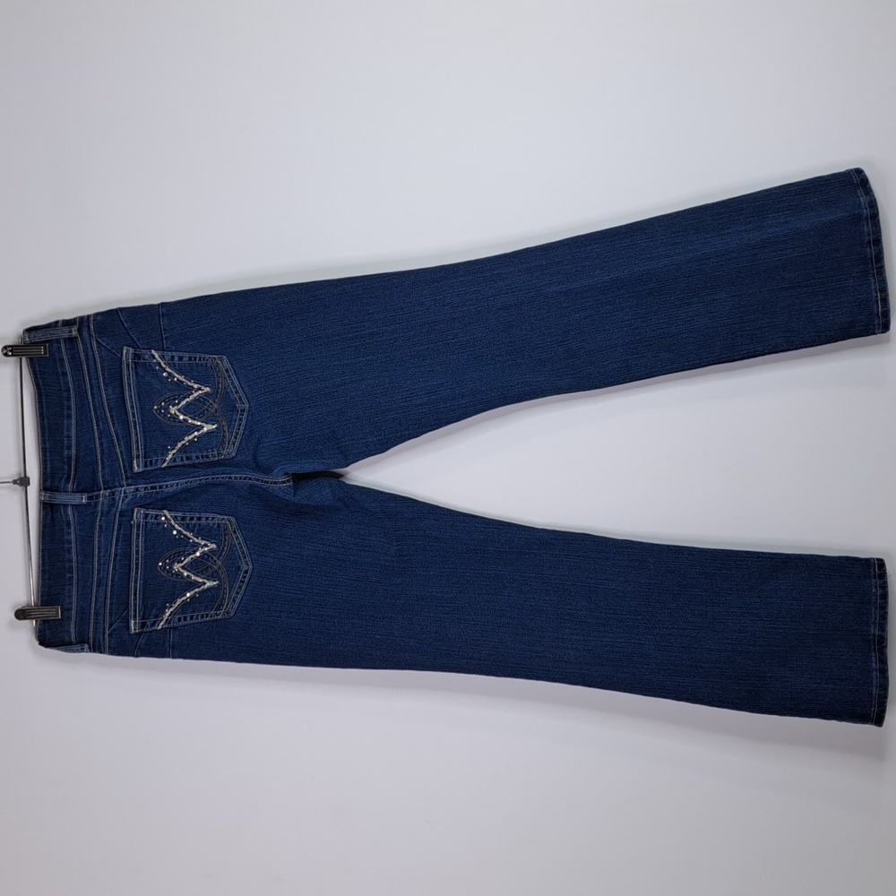 Wrangler Bootcut Mid-Rise Blue Jeans Size 7/8 ×32 Style 10MWBAR - Picture 8 of 15